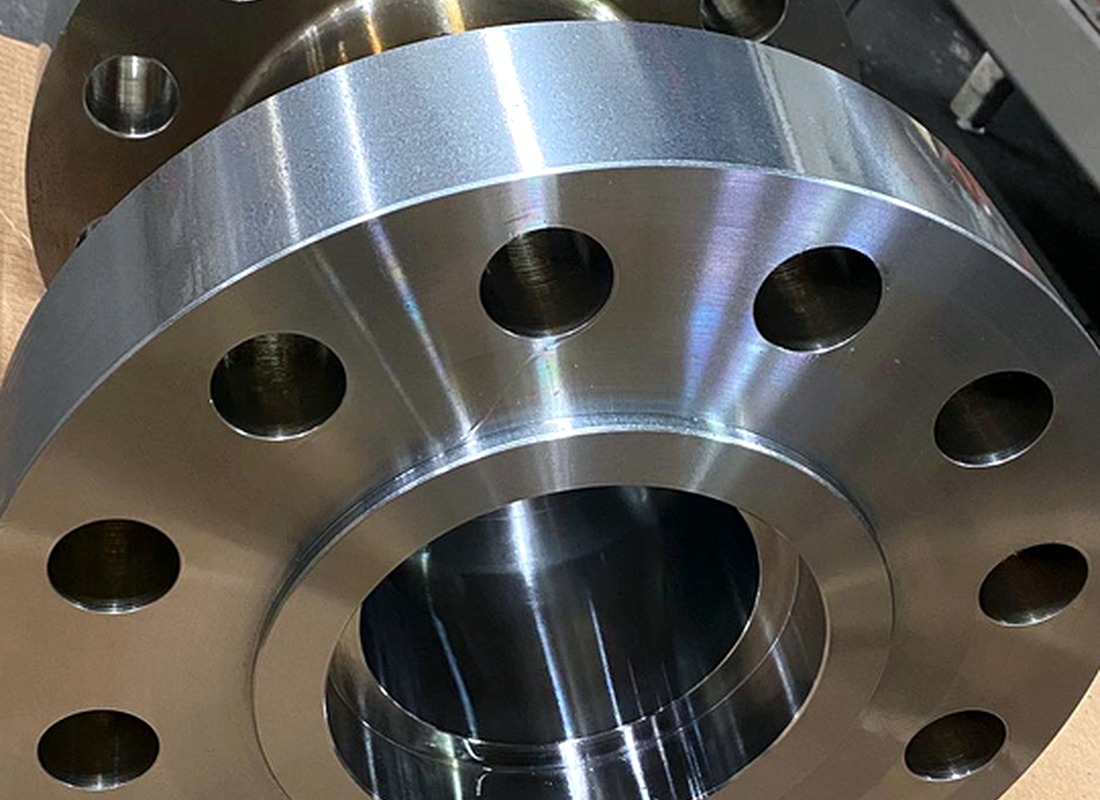 Finished machined flange