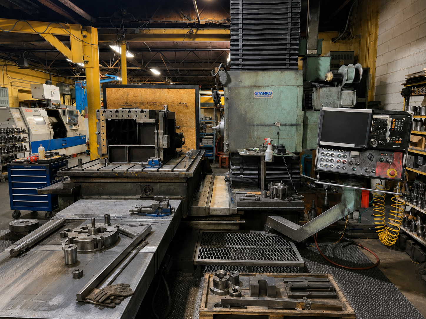 Large horizontal boring mill at Welcan