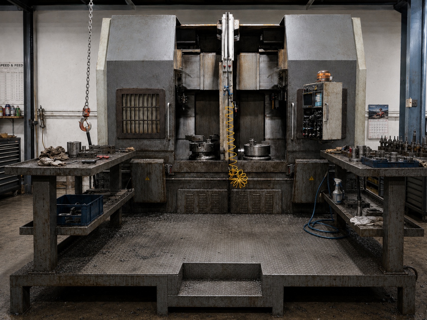 Dual-spindle machining equipment